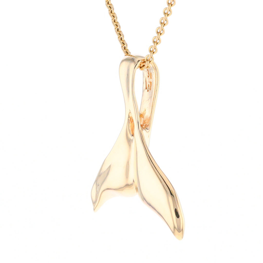 Whale Tail Necklaces Natural Nuggets Inlaid Sea Life Pendant