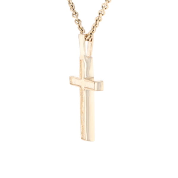 Three Section Gold Quartz Cross - G2