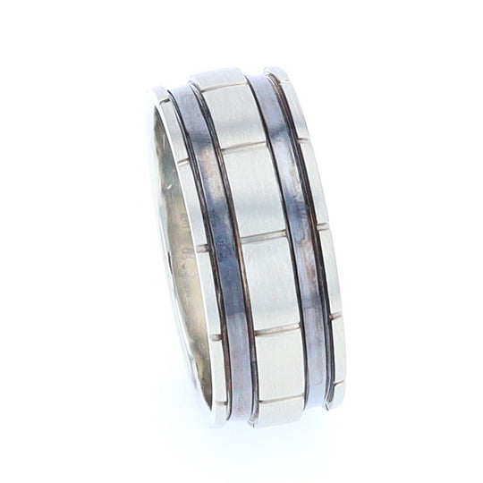 Contemporary Men's Comforts Fit Wedding Band Medium