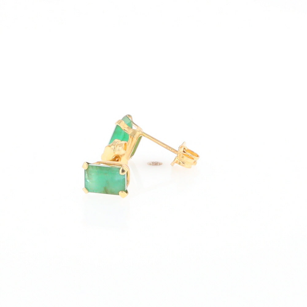 Emerald Stud Earrings