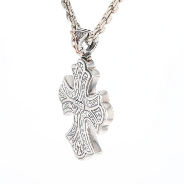 Sterling and 18K Gold Konstantino Cross Pendant