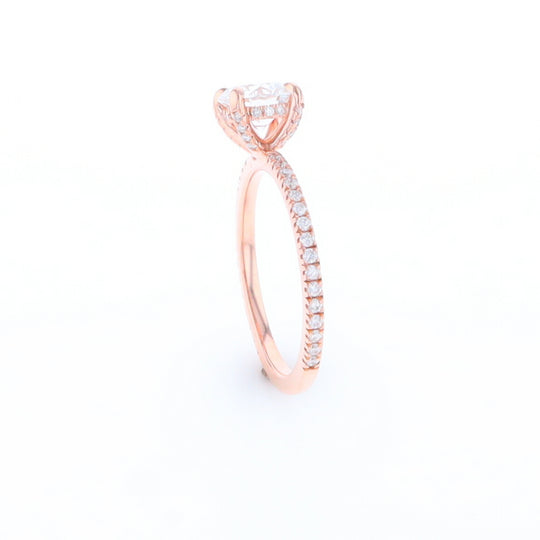 Rose Gold Lab Grown Diamond Engagement Ring