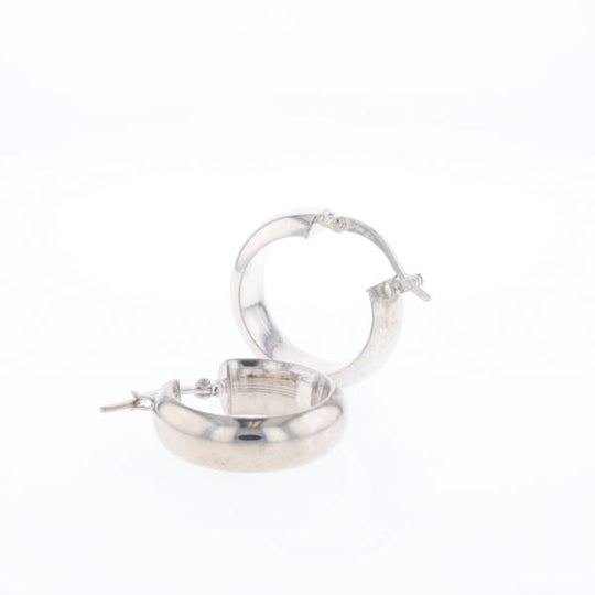 Hollow Round Tube Hoop Earrings