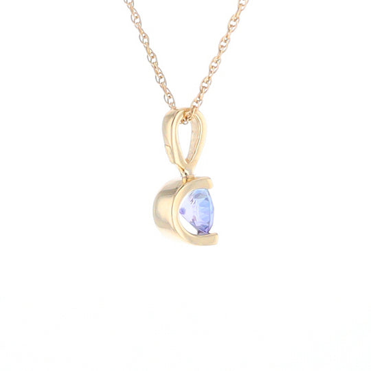 Solitaire Tanzanite Pendant
