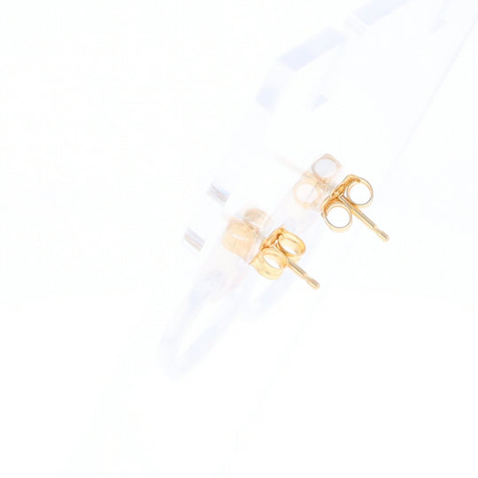 Gold Quartz Rectangle Inlaid Knocker Earrings - G2