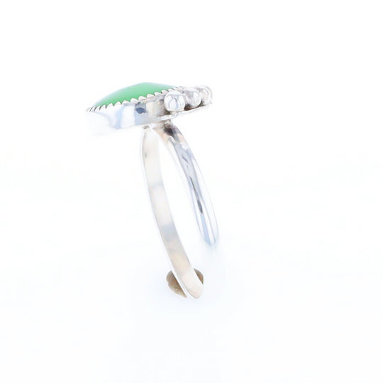 Green Glass Beaded Ring