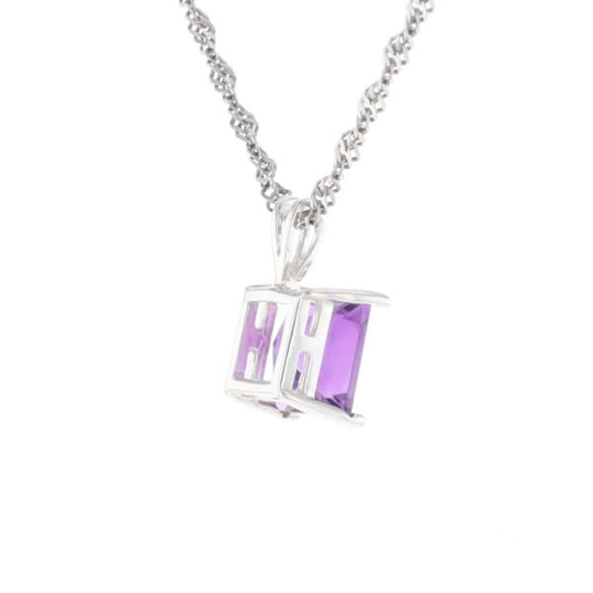Amethyst Solitaire Pendant
