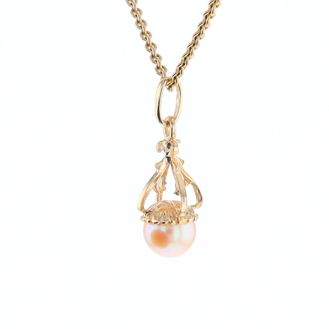 Swirl Chandelier Pearl Pendant