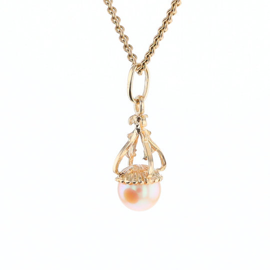 Swirl Chandelier Pearl Pendant