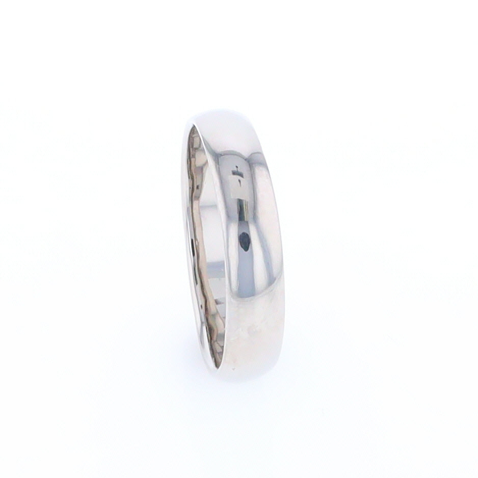 White Gold Standard Fit Wedding Band