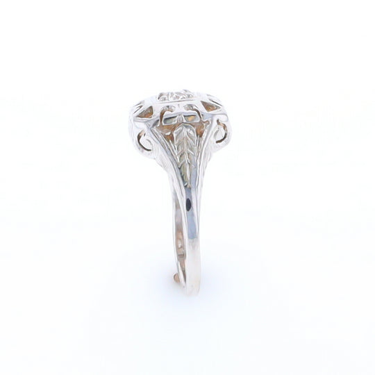 Vintage Square Top Diamond Ring