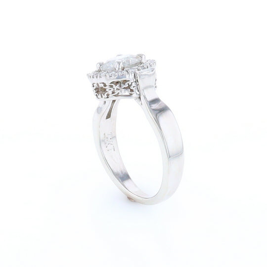 Salt and Pepper Diamond Engagement Ring