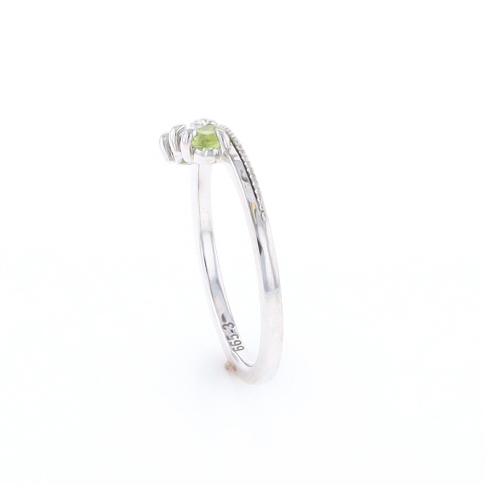 Peridot & Diamond Mother's Ring