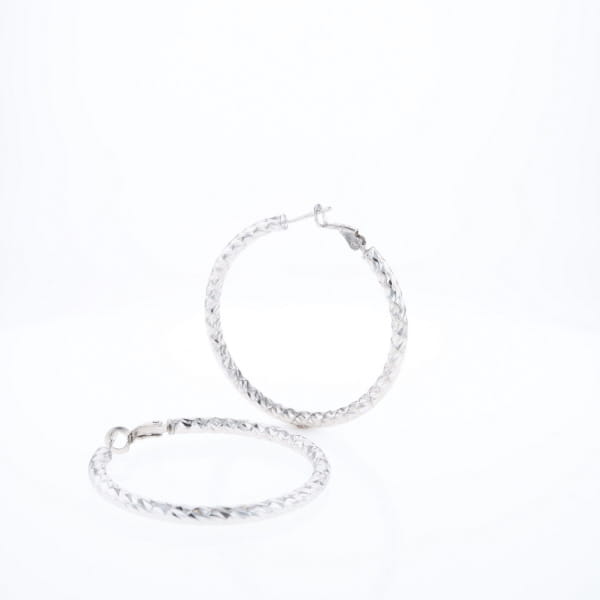 Diamond Cut Hoops