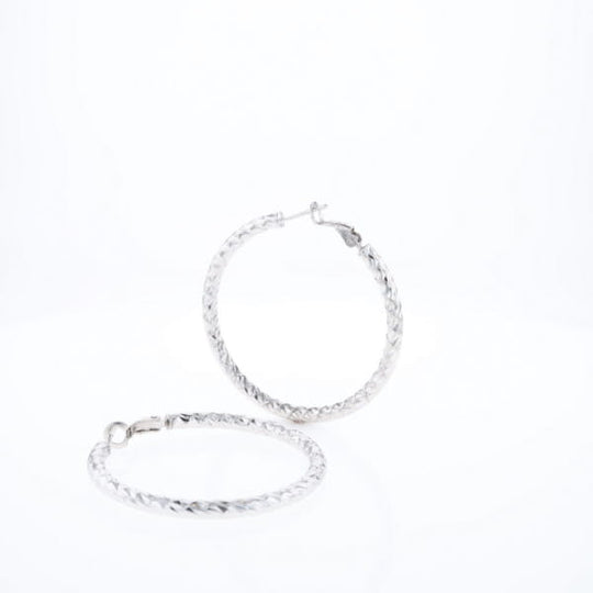 Diamond Cut Hoops