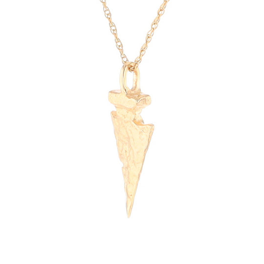 Gold Arrowhead Pendant