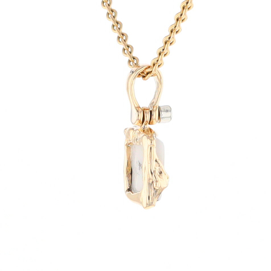 Gold Quartz Freeform Pendant (G2)