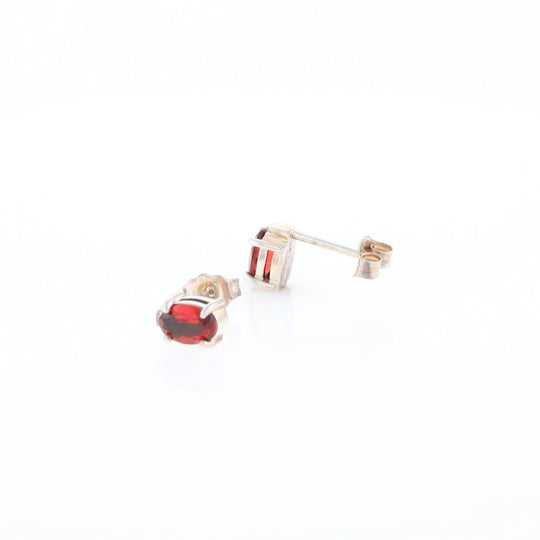 Garnet Stud Earrings