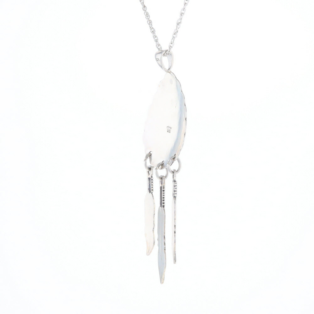 Native Feather Dangle Pendant