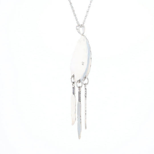 Native Feather Dangle Pendant