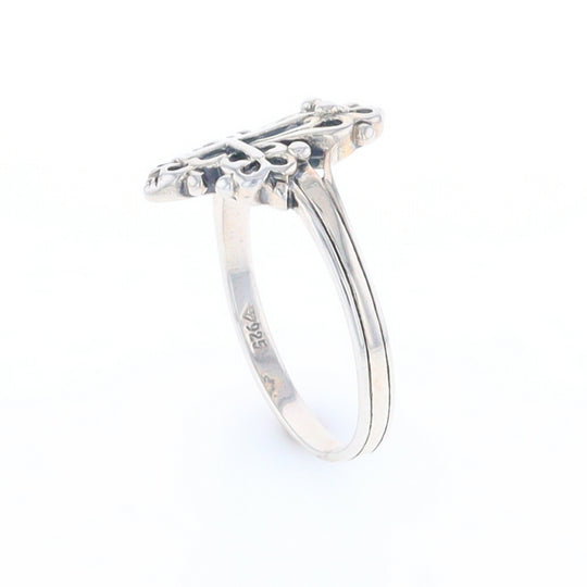 Openwork Cross Ring