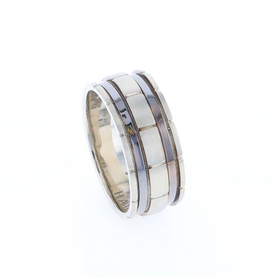 Contemporary Men's Comforts Fit Wedding Band Small