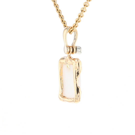 Gold Quartz Freeform Pendant (G2)