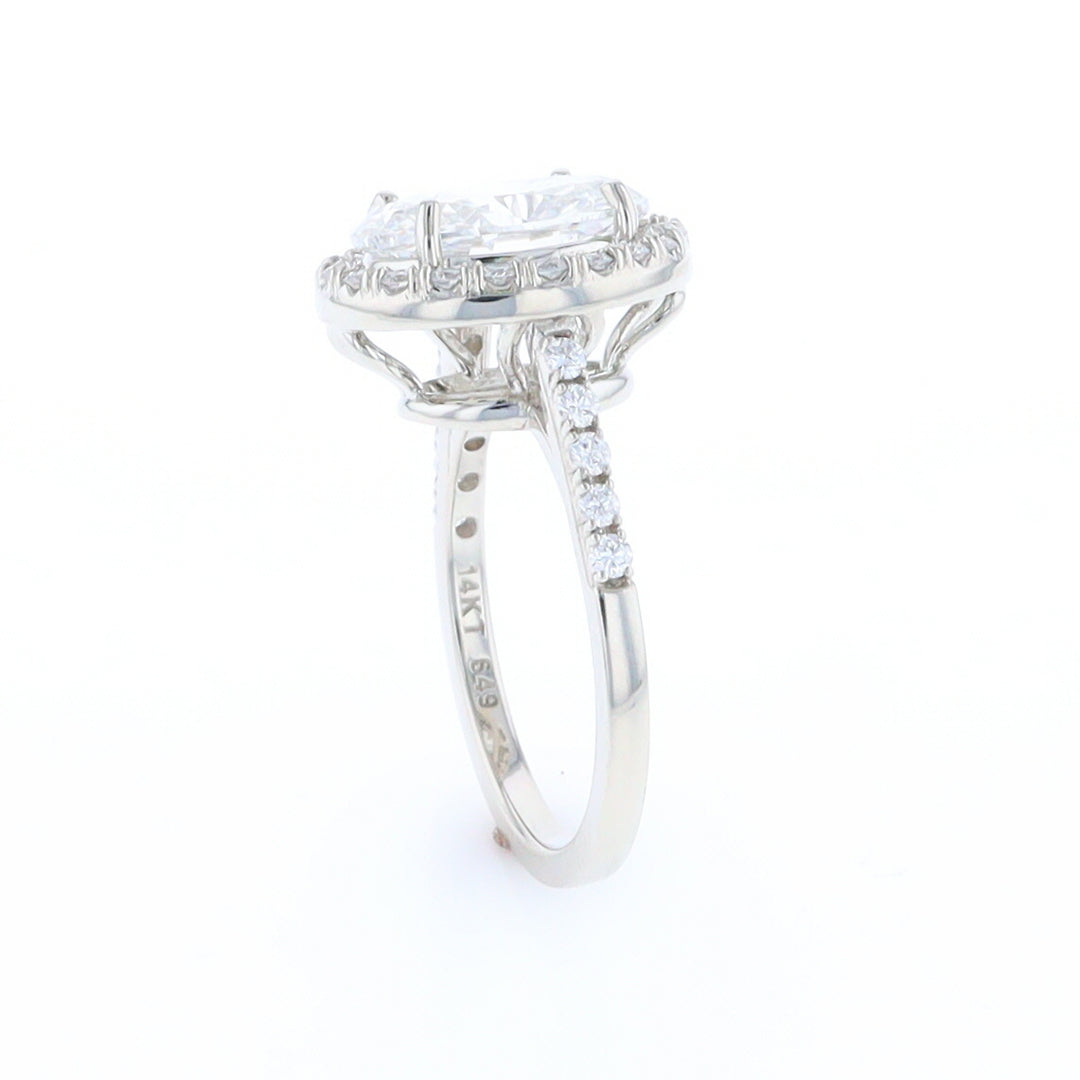 Diamond Halo Engagement Ring