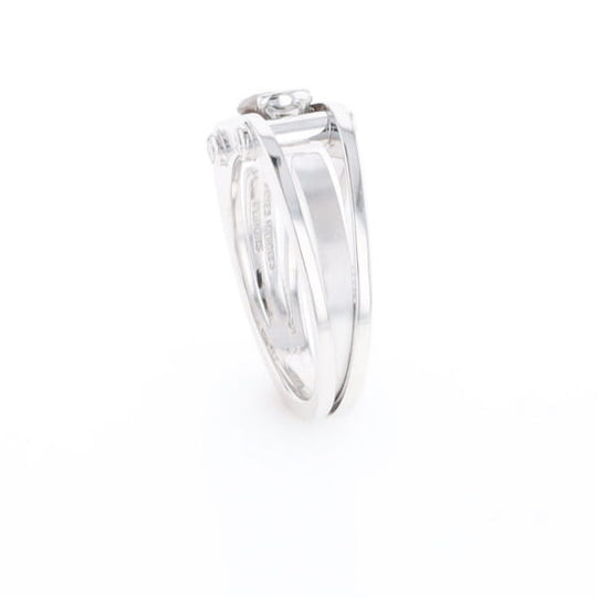 Men's Contemporary White Gold Industrial Brown Diamond Ring