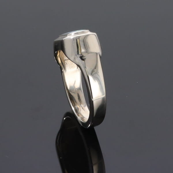 Opal Rings Rectangle Inlaid Design Lady's Ring