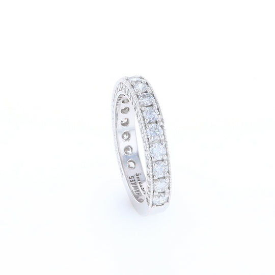 Diamond Encrusted Wedding Band