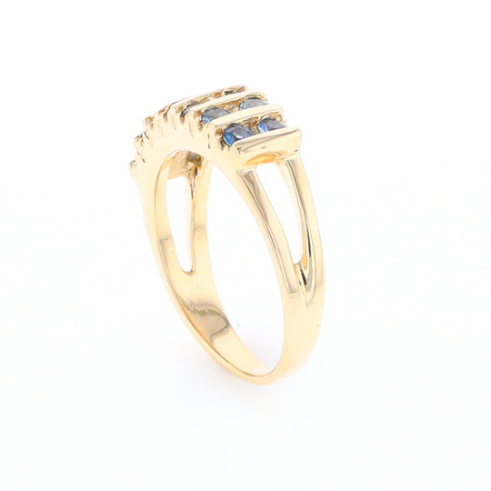 Channel Set Sapphire Ring