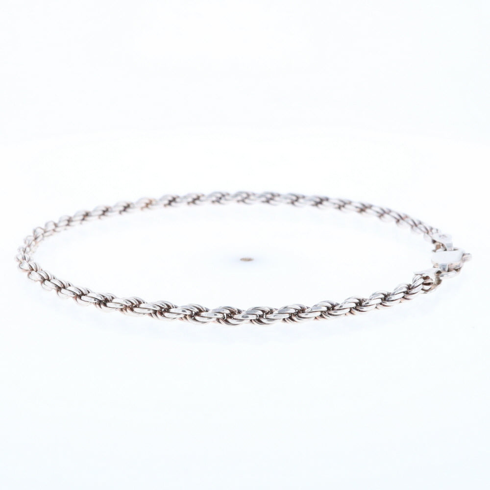 Silver Rope Bracelet