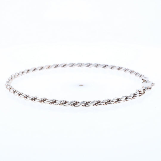 Silver Rope Bracelet