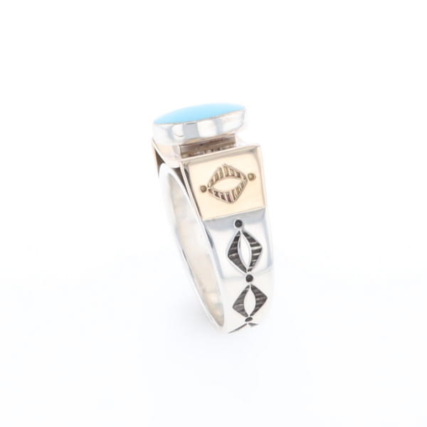 Bezel Set Turquoise Ring