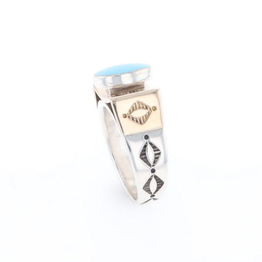 Bezel Set Turquoise Ring