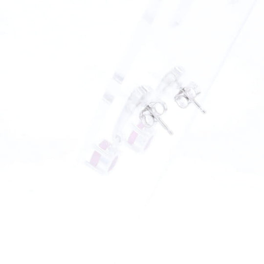 Oval Ruby Dangle Earrings