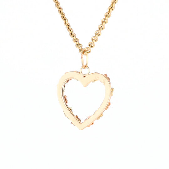 Black Hills Gold Heart Leaf Pendant