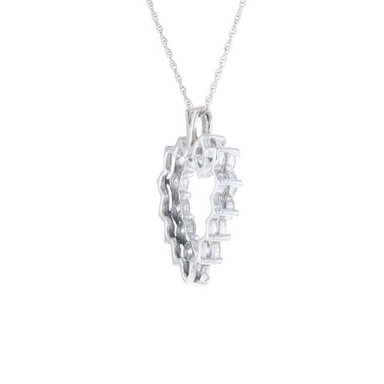 Open Heart Diamond Pendant