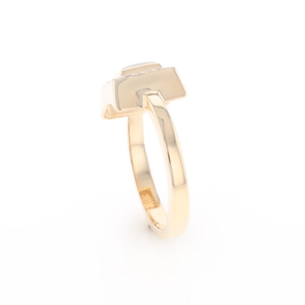 Gold Quartz Ring Square Inlaid Halo .14ctw Diamonds Design