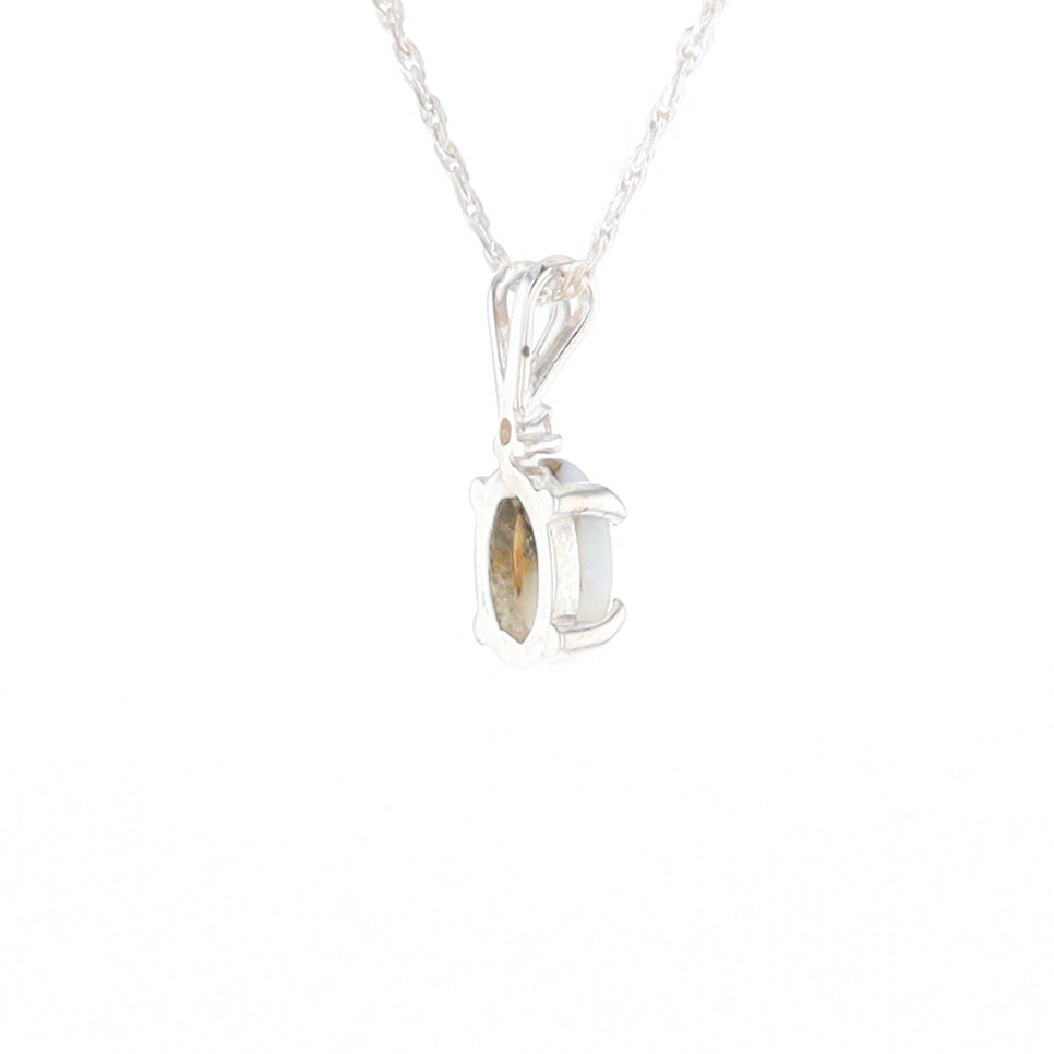 Gold Quartz Cabochon Necklace