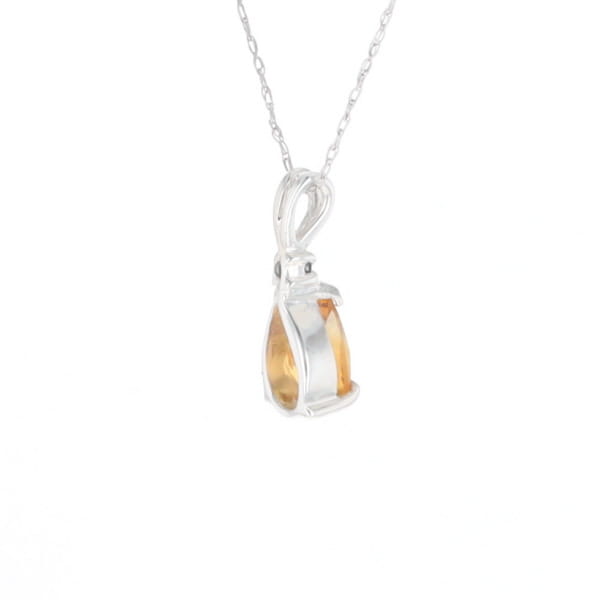 Citrine Pear Pendant