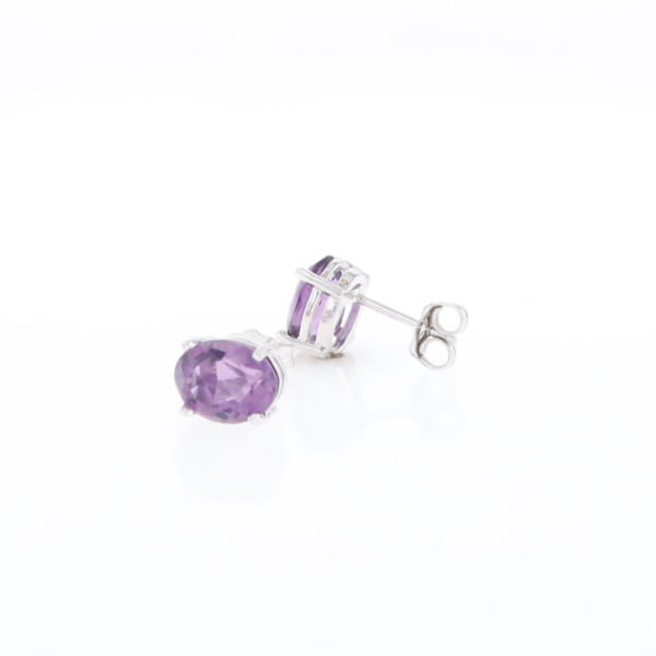 Amethyst Stud Earrings