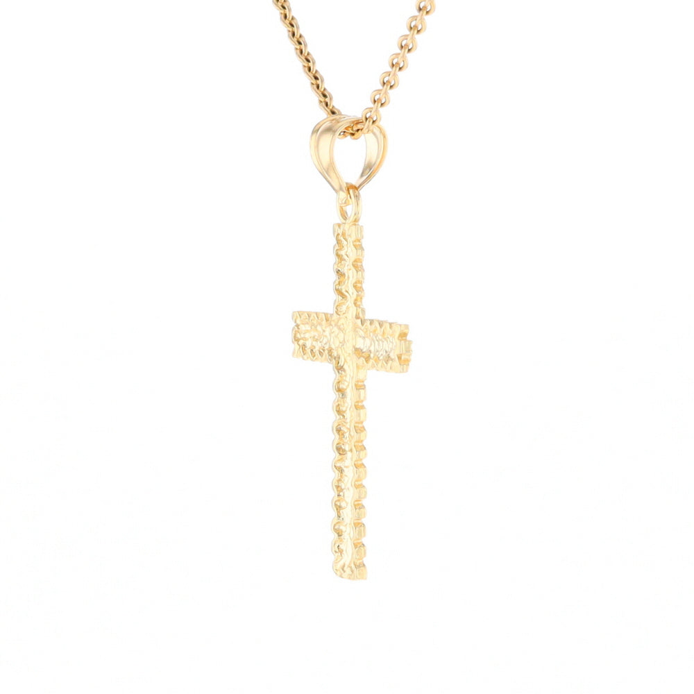 Textured Cross Pendant