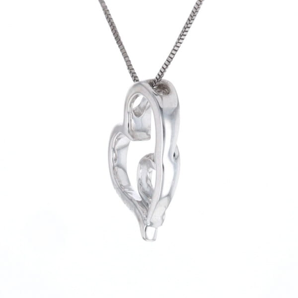 Double Heart Diamond Necklace