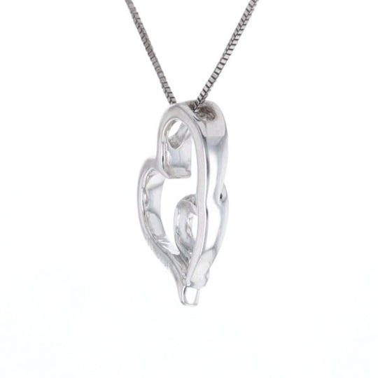 Double Heart Diamond Necklace