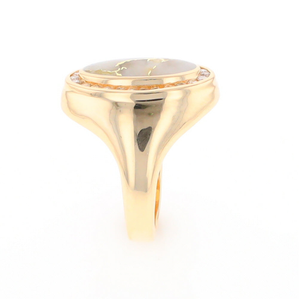 Gold Quartz Ring Lady’s