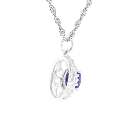 Silver Lapis Lazuli Pendant
