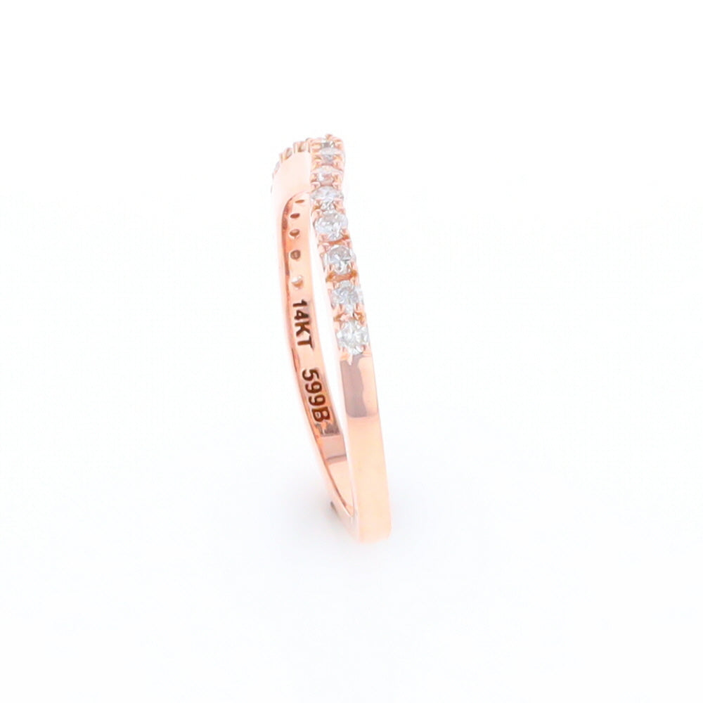 Rose Gold Diamond Wedding Band