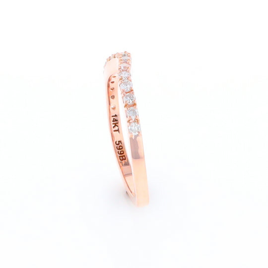 Rose Gold Diamond Wedding Band